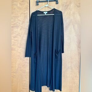LuLaRoe GUC Size M Black Sarah Cardigan